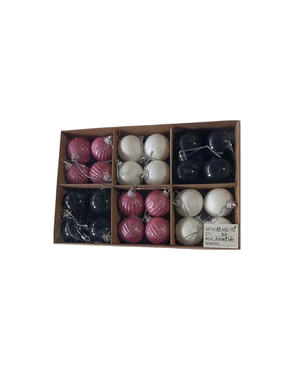 Σετ Χριστουγεννιάτικες μπάλες - 4cm - 24pcs