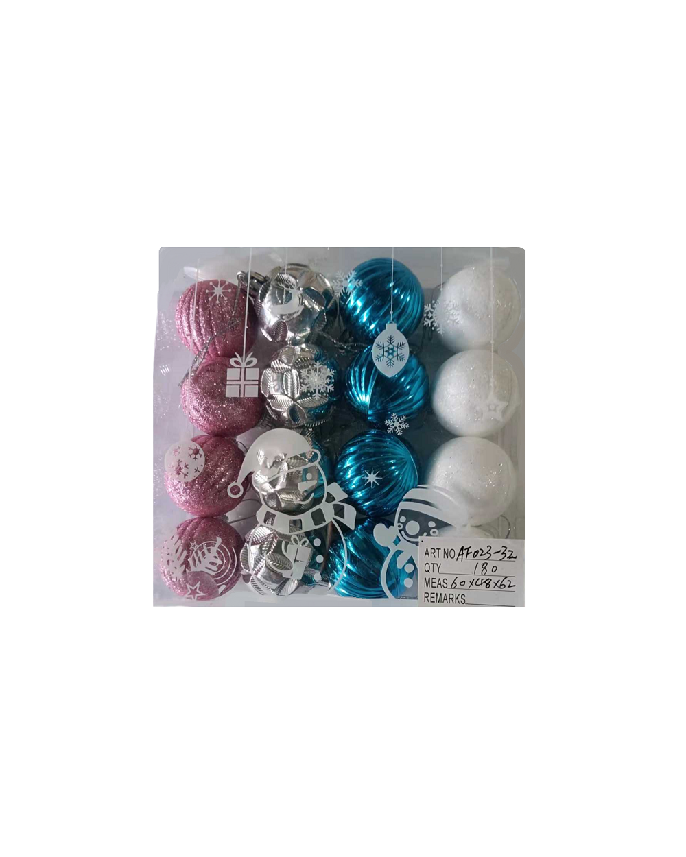 Σετ Χριστουγεννιάτικες μπάλες - 4cm - 16pcs