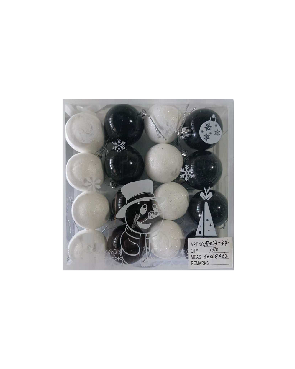 Σετ Χριστουγεννιάτικες μπάλες - 4cm - 16pcs
