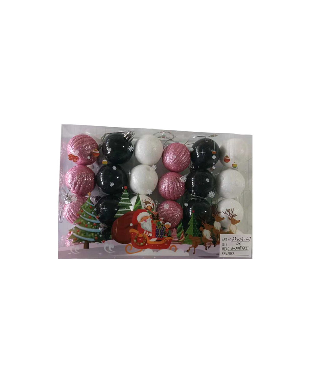 Σετ Χριστουγεννιάτικες μπάλες - 4cm - 24pcs