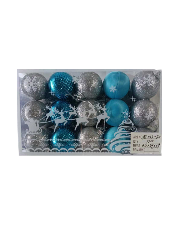Σετ Χριστουγεννιάτικες μπάλες - 4cm - 30pcs