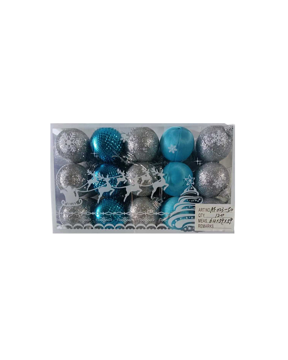 Σετ Χριστουγεννιάτικες μπάλες - 4cm - 30pcs