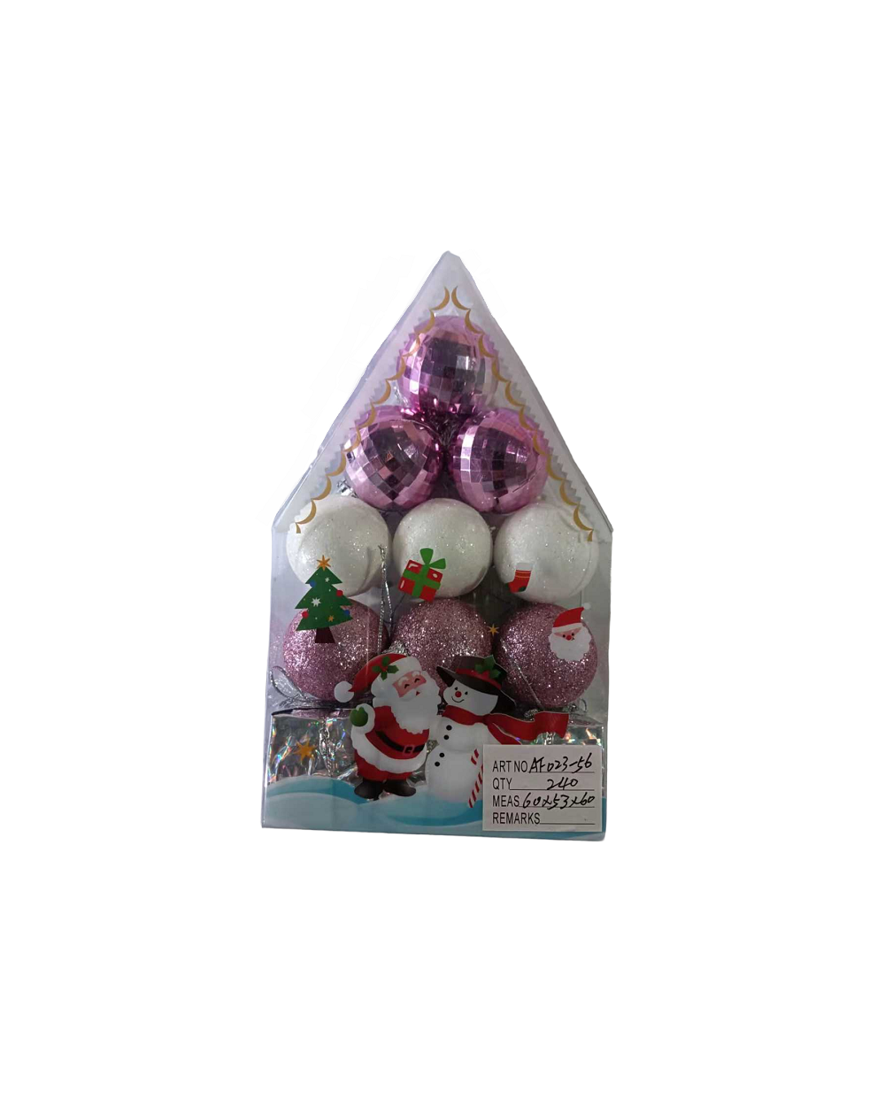Σετ Χριστουγεννιάτικα στολίδια - 4cm - 12pcs
