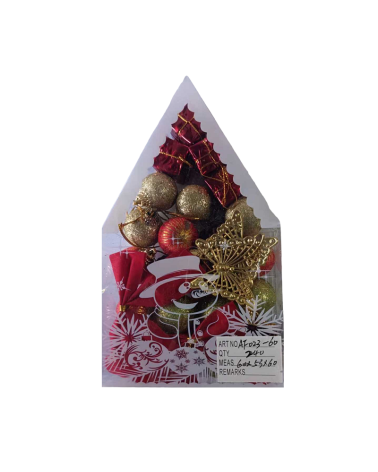 Σετ Χριστουγεννιάτικα στολίδια - 4cm - 12pcs