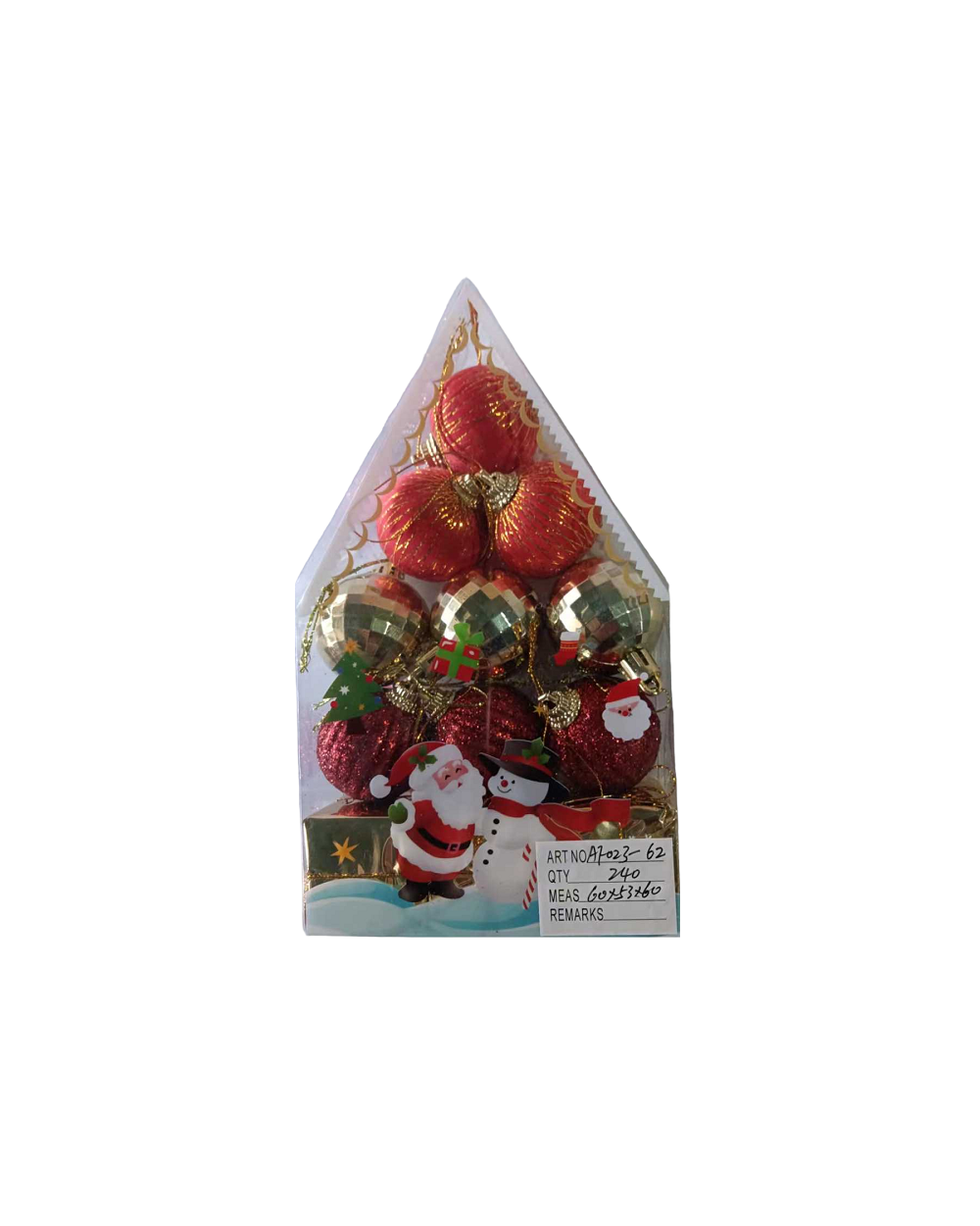 Σετ Χριστουγεννιάτικα στολίδια - 4cm - 12pcs