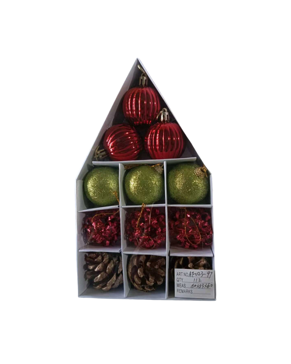 Σετ Χριστουγεννιάτικες μπάλες - 5cm - 12pcs