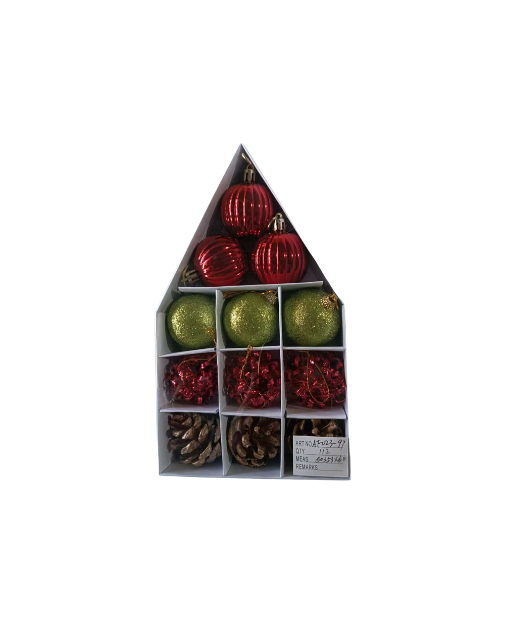 Σετ Χριστουγεννιάτικες μπάλες - 5cm - 12pcs