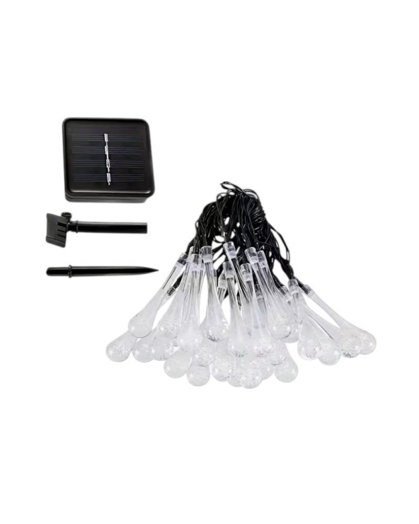 Ηλιακή γιρλάντα φωτισμού LED - Σταγόνα - 5m+1m - 20D - 152813 - RGB