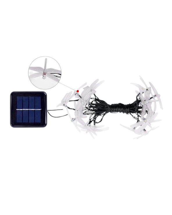 Ηλιακή γιρλάντα φωτισμού LED - Dragonfly - 5m+1m - 20D - 152820 - RGB