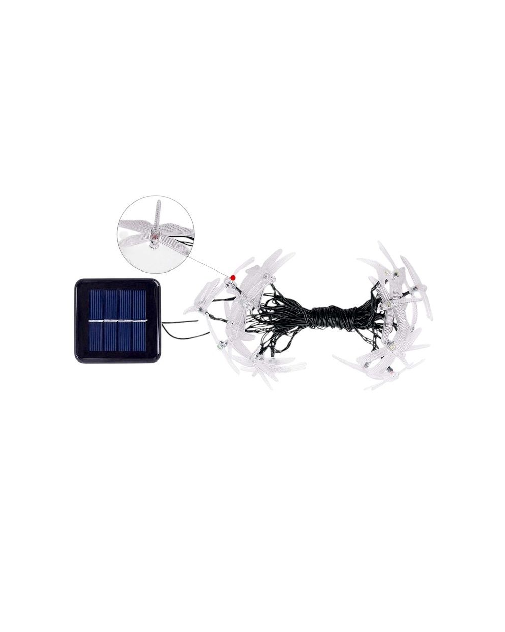 Ηλιακή γιρλάντα φωτισμού LED - Dragonfly - 5m+1m - 20D - 152820 - RGB