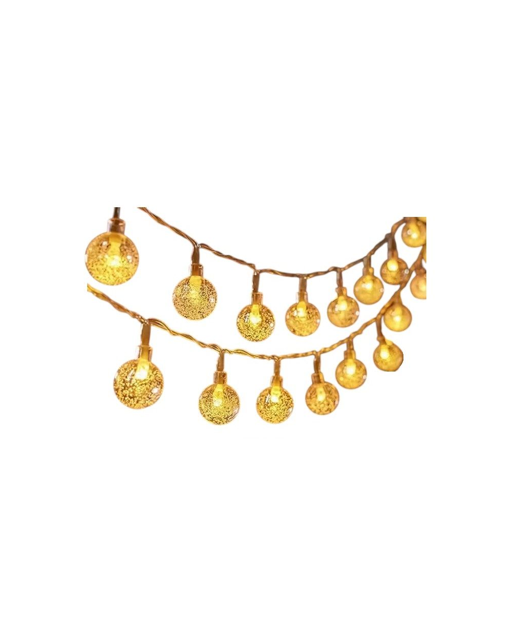 Ηλιακή γιρλάντα φωτισμού LED - Φυσαλίδα - 5m+1m - 20D - 152882 - Warm White