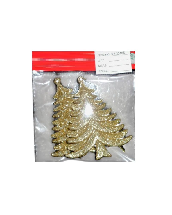 Σετ Χριστουγεννιάτικα στολίδια - 10cm - 2pcs - 231055