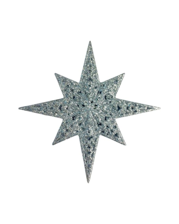 Χριστουγεννιάτικo στολίδι Αστέρι - 12cm - 23130 - Silver