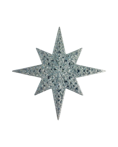 Χριστουγεννιάτικo στολίδι Αστέρι - 12cm - 23130 - Silver