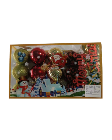 Σετ Χριστουγεννιάτικα στολίδια - 5cm - 15pcs
