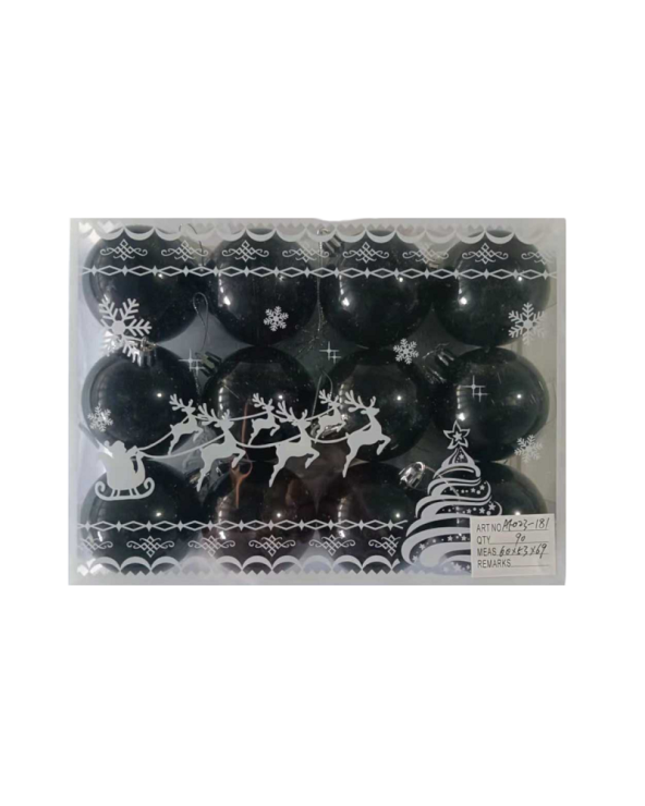 Σετ Χριστουγεννιάτικες μπάλες - 6cm - 12pcs