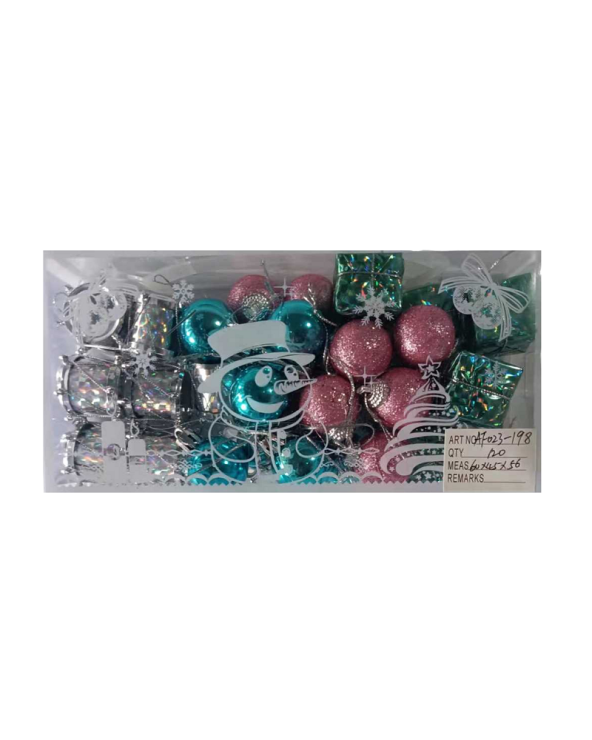 Σετ Χριστουγεννιάτικα στολίδια - 3cm - 32pcs - 23198