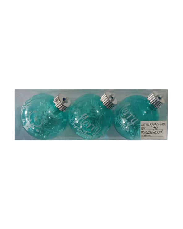 Σετ Χριστουγεννιάτικες μπάλες - 8cm - 3pcs