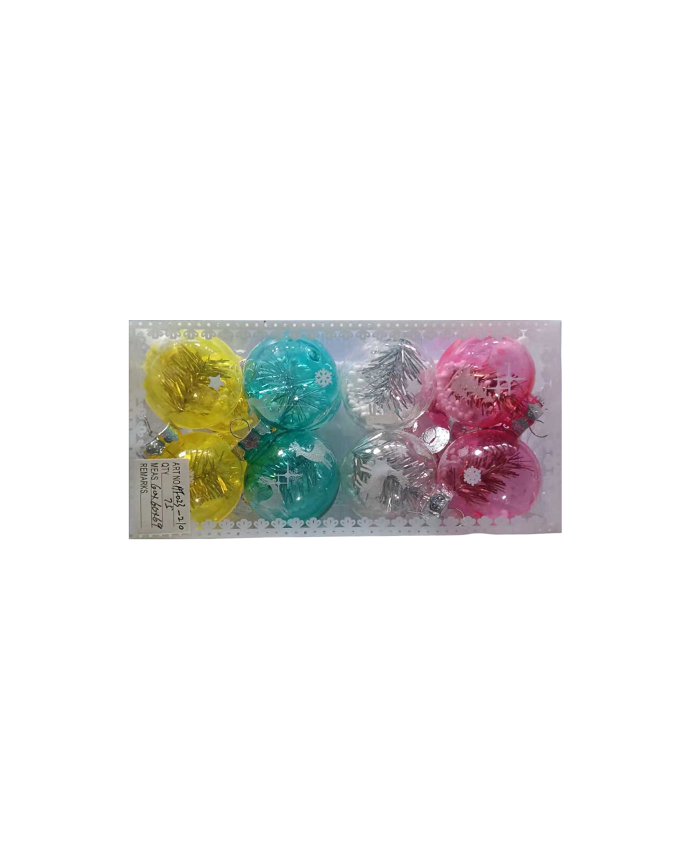 Σετ Χριστουγεννιάτικες μπάλες - 6cm - 16pcs
