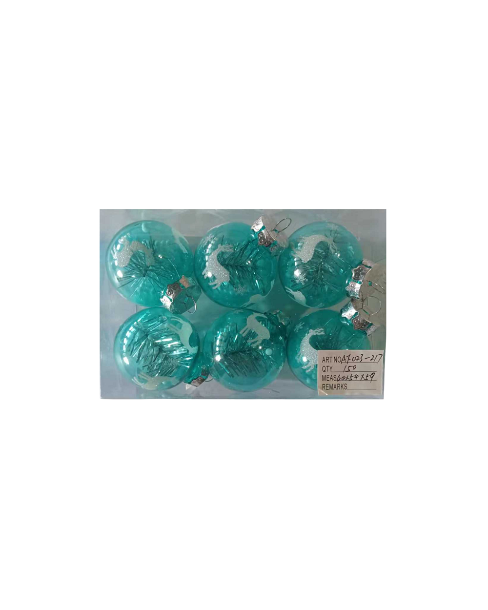Σετ Χριστουγεννιάτικες μπάλες - 6cm - 6pcs