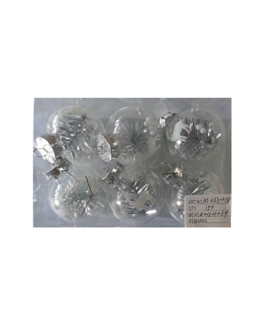 Σετ Χριστουγεννιάτικες μπάλες - 6cm - 6pcs