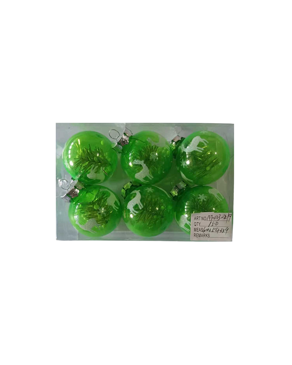 Σετ Χριστουγεννιάτικες μπάλες - 6cm - 6pcs