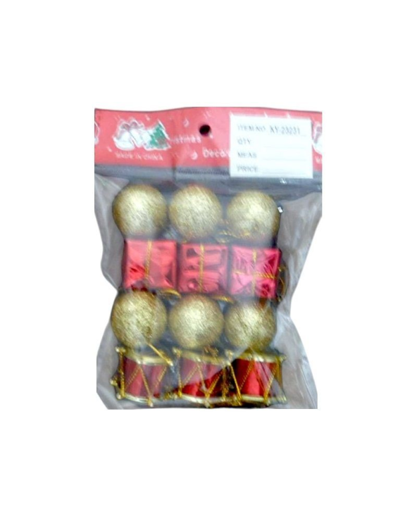 Σετ Χριστουγεννιάτικα στολίδια - 12pcs