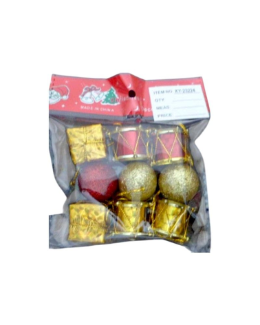 Σετ Χριστουγεννιάτικα στολίδια - 9pcs