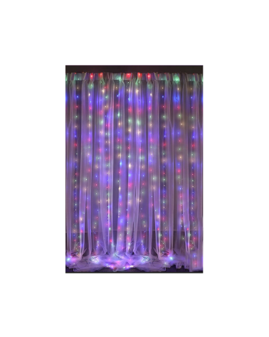 Χριστουγεννιάτικα φώτα LED - Κουρτίνα - 10/300LED - 272330 - RGB