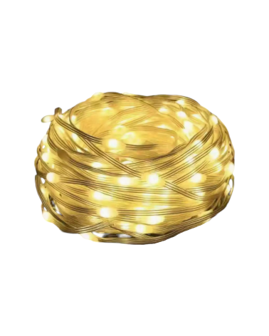 Χριστουγεννιάτικα φώτα LED με επένδυση - 10m/100LED - Warm White