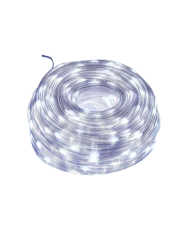 Χριστουγεννιάτικα φώτα LED με επένδυση - 10m/100LED - Cool White