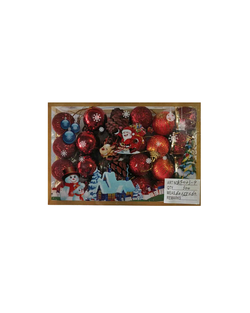 Σετ Χριστουγεννιάτικες μπάλες - 3cm - 24pcs
