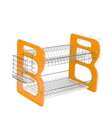 Πιατοθήκη αποστράγγισης διώροφη - WL-232 - 40cm - 521315 - Orange