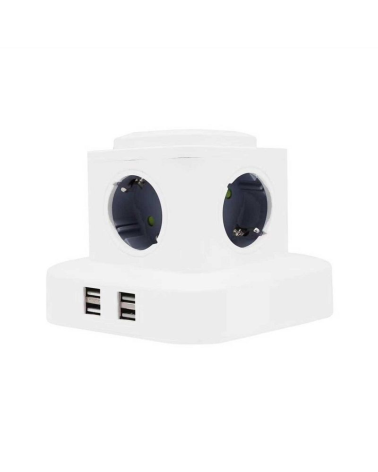 Κάθετο πολύπριζο 4 θέσεων - Σούκο - 4USB - 3m - RC-G4P