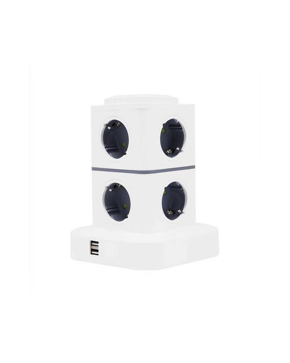 Κάθετο πολύπριζο 8 θέσεων - Σούκο - 2USB - 3m - RC-G8P