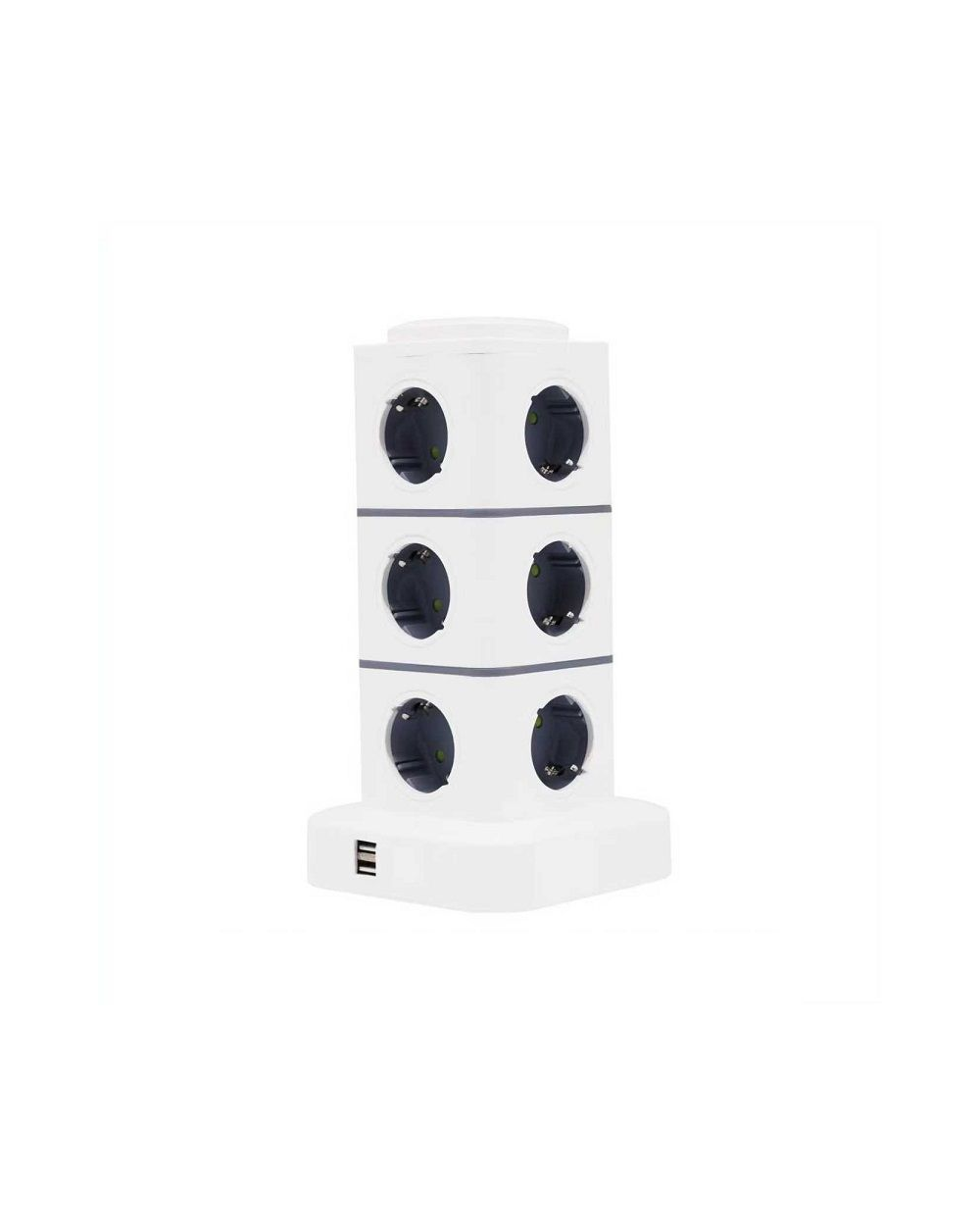 Κάθετο πολύπριζο 12 θέσεων - Σούκο - 2USB - 3m - RC-G12P