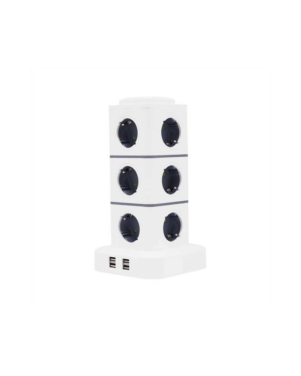 Κάθετο πολύπριζο 12 θέσεων - Σούκο - 4USB - 3m - RC-G12P