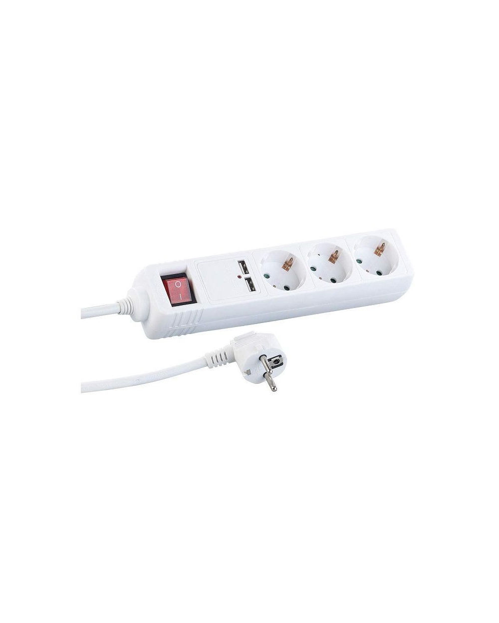 Πολύπριζο 3 θέσεων με διακόπτη και 2 θύρες USB - Σούκο - ST-GB03SU - 3m