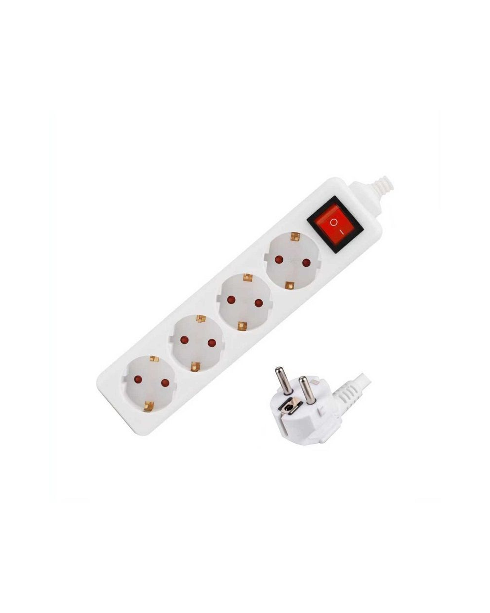 Πολύπριζο 4 θέσεων με διακόπτη - Σούκο - ST-NGB04S - 3m