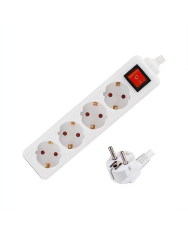 Πολύπριζο 4 θέσεων με διακόπτη - Σούκο - ST-NGB04S - 3m