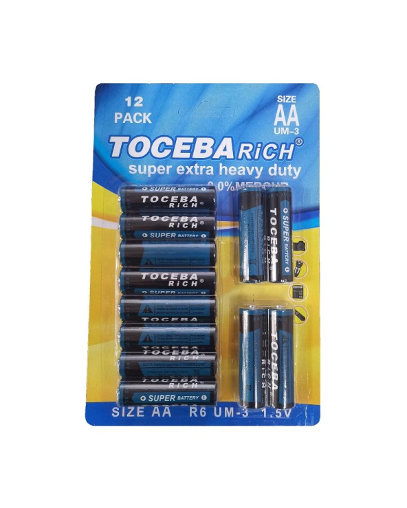 Μπαταρίες ΑΑ – UM-3 – 1.5V – 12pcs – 400086