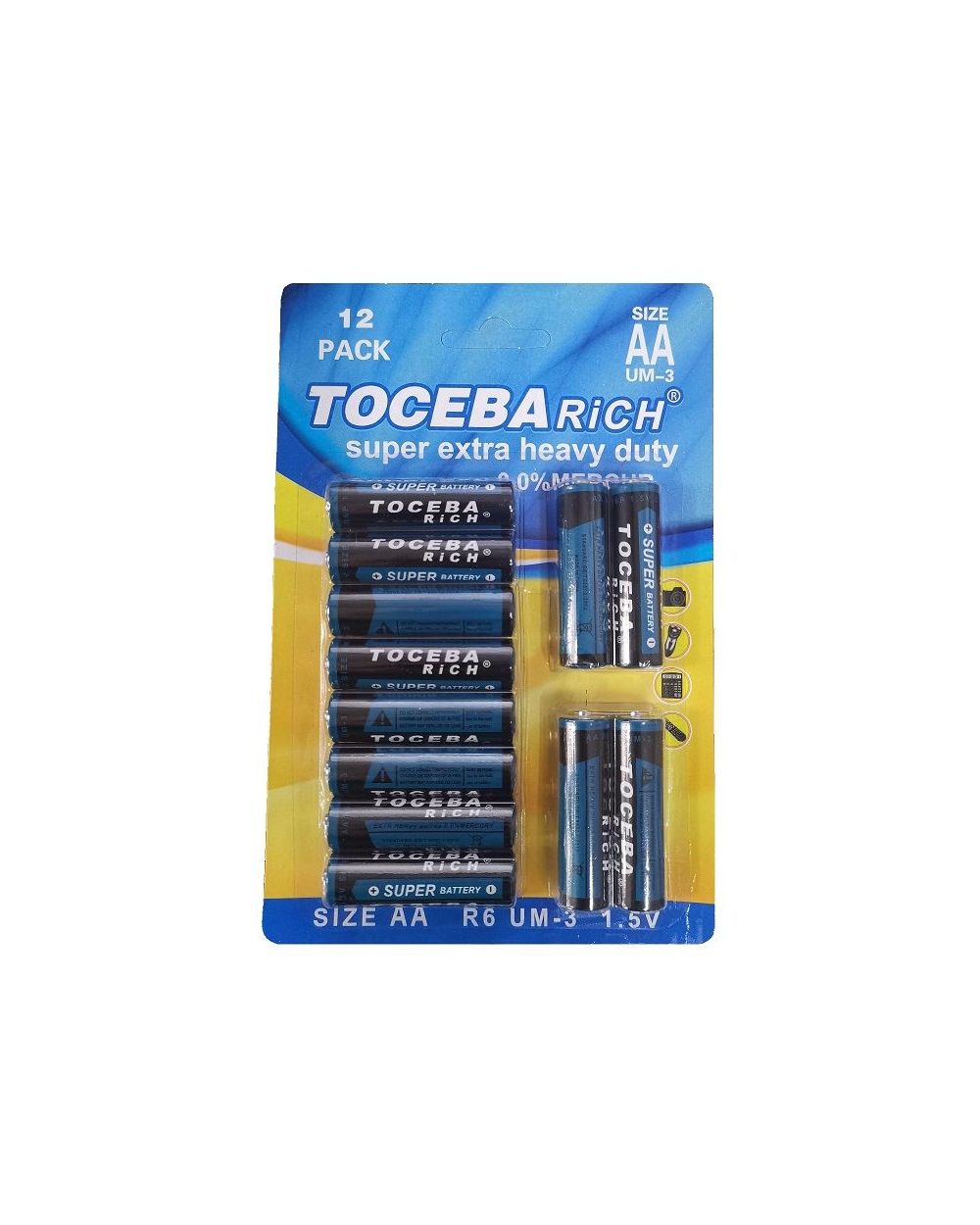 Μπαταρίες ΑΑ – UM-3 – 1.5V – 12pcs – 400086