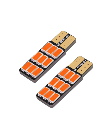 Λαμπτήρες LED - T10 - R-DT10F-02AU - 2pcs - 110189 - Red