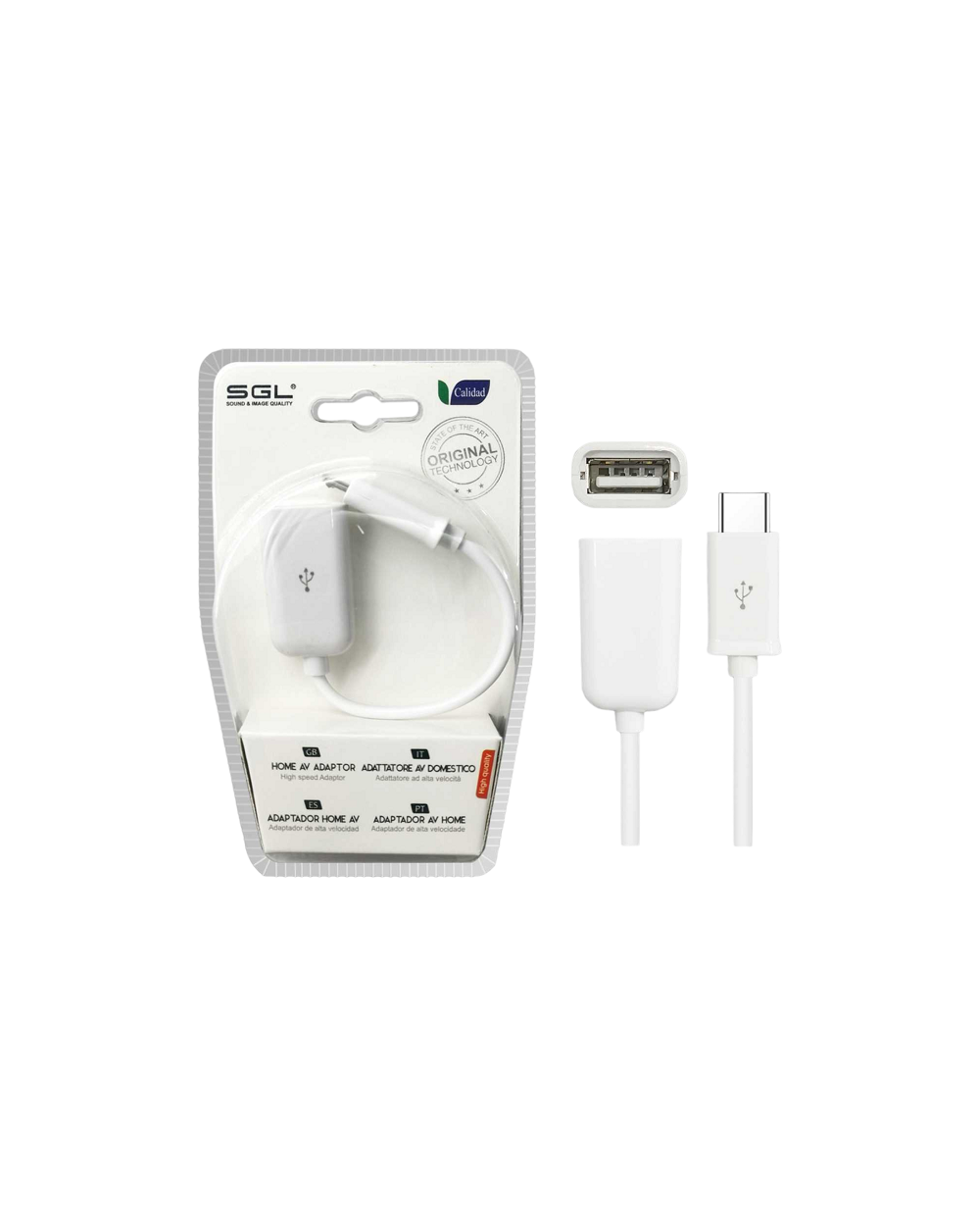 Αντάπτορας USB TypeC σε USB 2.0 female - T62