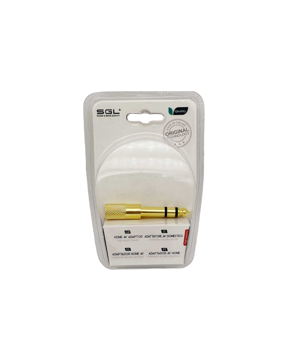 Αντάπτορας ήχου Jack 6.3mm σε 3.5mm - 1883-1