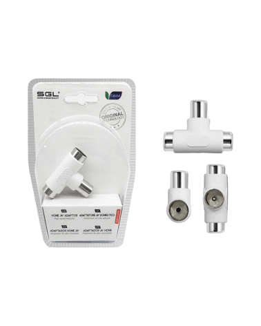 Διακλαδωτής καλωδίου κεραίας TV - 1male/2female - 1811-1