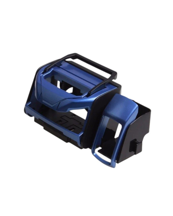 Ποτηροθήκη αυτοκινήτου με βάση κινητού και θήκη τσιγάρων - 005168 - Blue