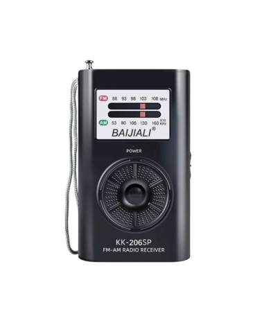 Φορητό ραδιόφωνο mini - PR-206 - 802063 - Black