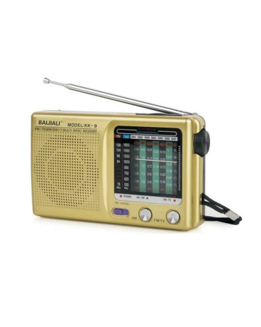 Φορητό ραδιόφωνο μπαταρίας - KK9 - 837096 - Gold