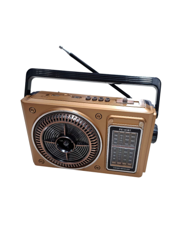 Επαναφορτιζόμενο ραδιόφωνο - PX-101BT - 020023 - Gold